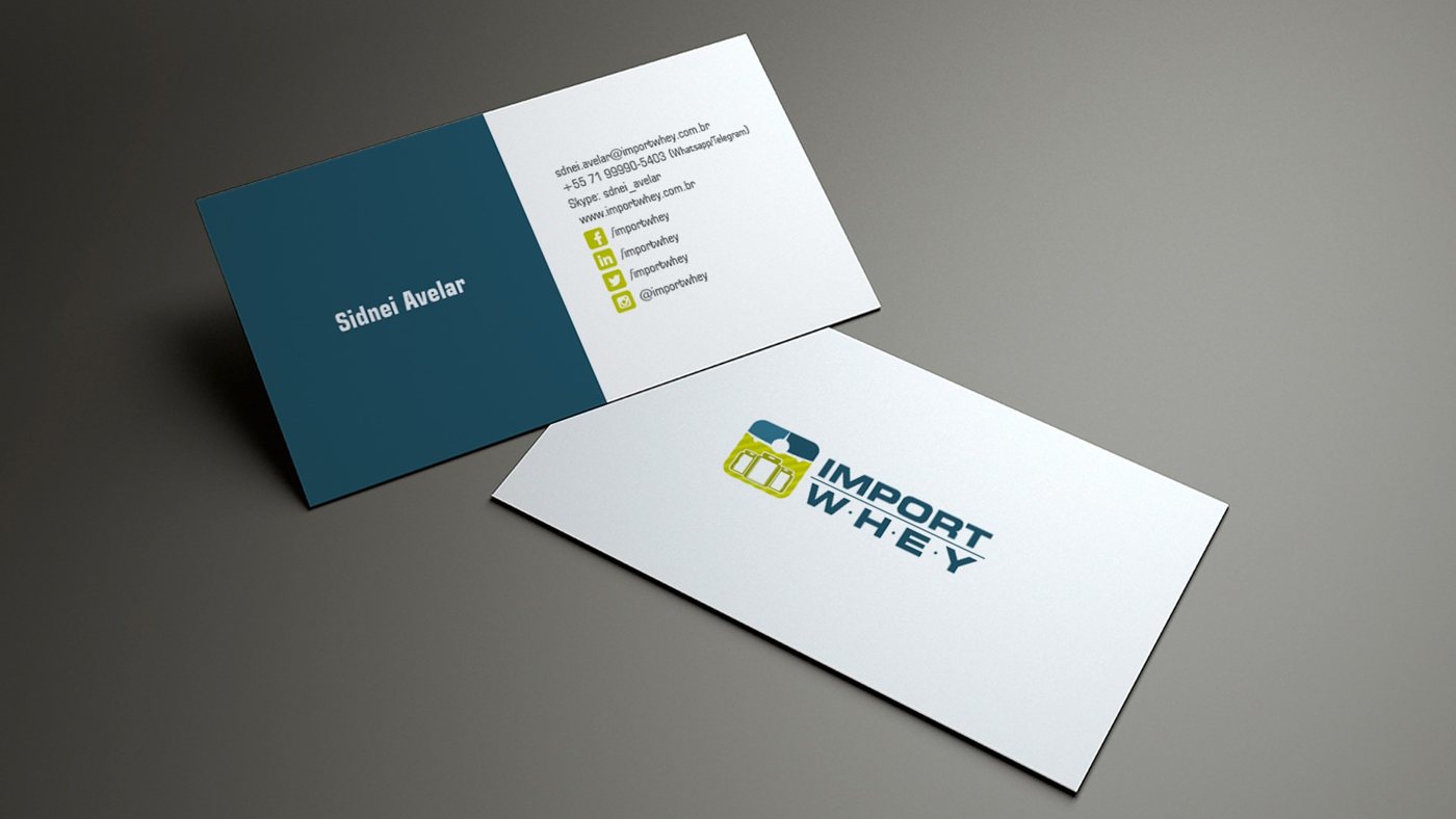 Import Whey - cartões